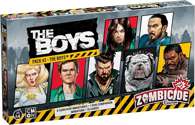 Zombicide The Boys Character Pack #2 - Diverse Heroes & Unique Companions! Cooperative Strategy Board Game for Ages 14+, 1-6 Players, 60 Minute Playtime, Made by CMON