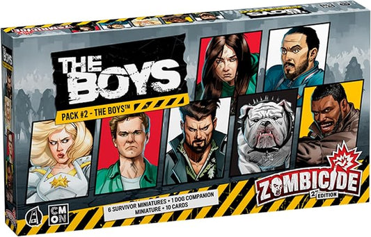 Zombicide The Boys Character Pack #2 - Diverse Heroes & Unique Companions! Cooperative Strategy Board Game for Ages 14+, 1-6 Players, 60 Minute Playtime, Made by CMON