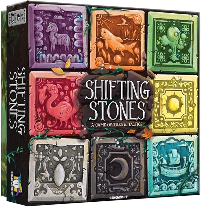 Gamewright - Shifting Stones – A Visual, Decision-Making Family Strategy Game of Tiles, Cards, and Tactics, 8 years +