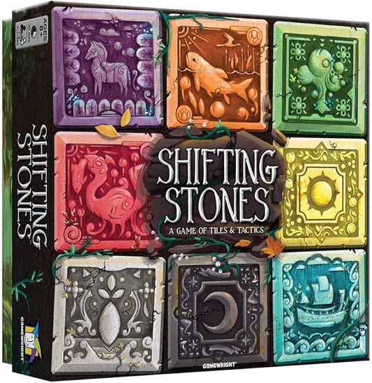 Gamewright - Shifting Stones – A Visual, Decision-Making Family Strategy Game of Tiles, Cards, and Tactics, 8 years +