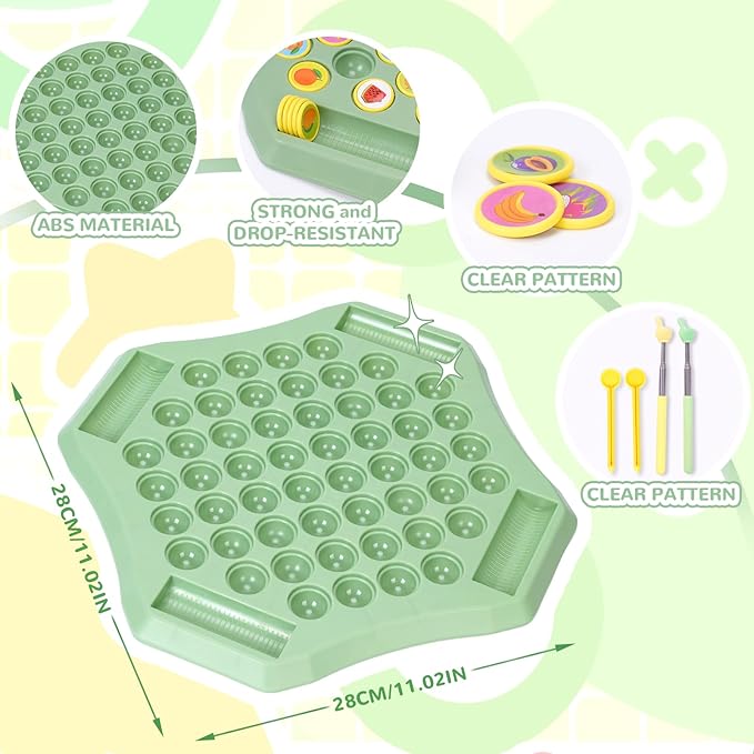 54PCS Flip Chess Memory Game, Fruit Flip Matching Board Game, Memory Chess Over Card Board, Creative Double Cartoon Pattern Matching Game for Kids & Adults (Animal)
