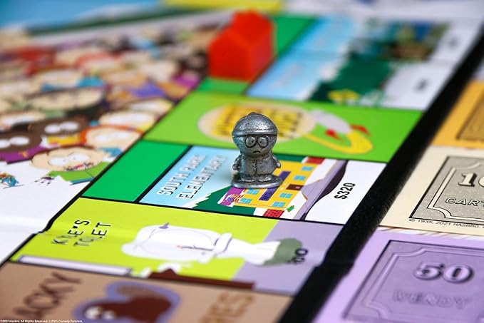 Monopoly South Park | Based on Comedy Central South Park Show | Featuring Familiar Locations, Episodes, and Characters | Officially-Licensed & Collectible Monopoly