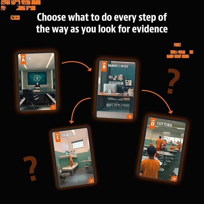 Thames & Kosmos Masters of Crime: Incognito | Murder Mystery Game | Prison Break | Co-op Game | 1+ Players | Ages 16+