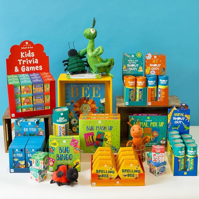 Talking Tables Would You Rather Shout Out Kids Travel Game - Portable, Hilarious Fun Gift for boys and girls 160 Silly Scenarios, Plastic-Free, l for 2+ Players. Ages 5+.