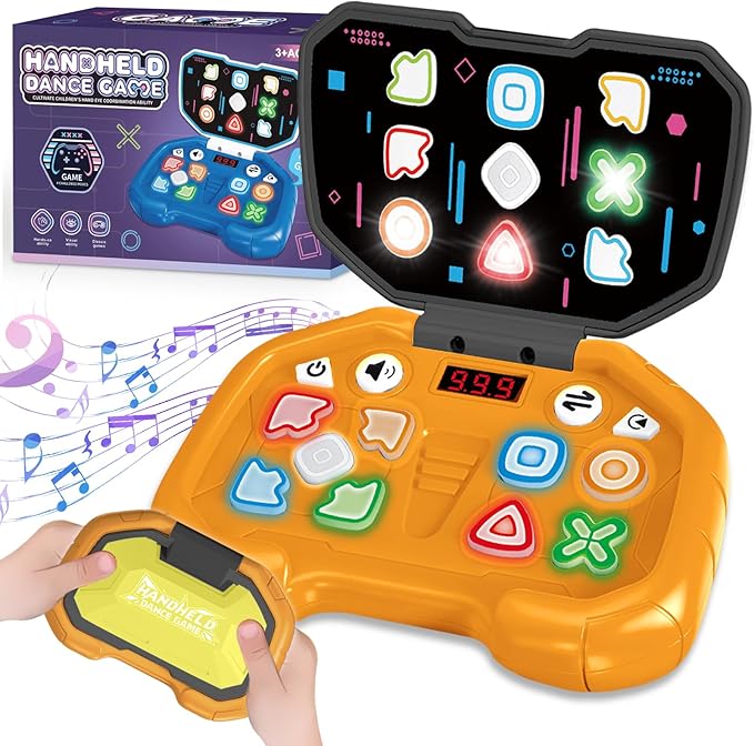 Fast Press Puzzle Game for Kids Age 3-12, Light Up Brain & Memory Games Electronic Handheld Pop Fidget Games Toys for Boys Girls Birthday Gifts for 6 7 8 9 10 11 12 Years Old Kids Teens