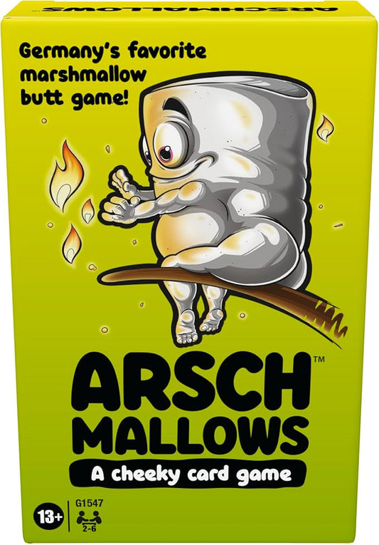 Hasbro Gaming Arschmallows Game | Marshmallow Butt Game | Funny Party Card Games for Teens, Adults, and Families | Ages 13 and Up | 2 to 6 Players (Amazon Exclusive)