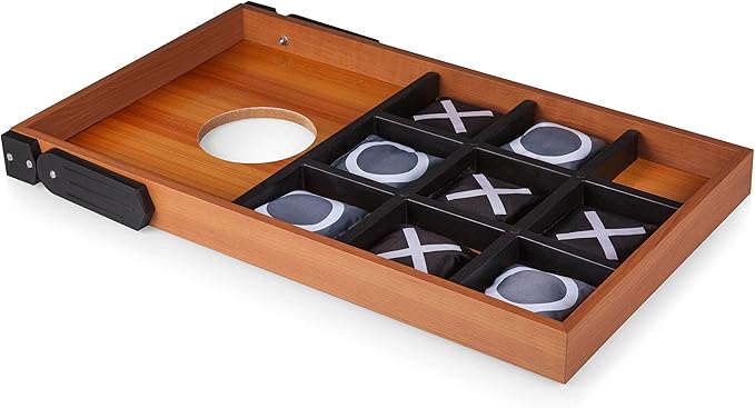 ONIVA - a Picnic Time Brand Mini Bean Bag Throw Game, Cornhole Outdoor Game, Cornhole Set, (Wood Grain)