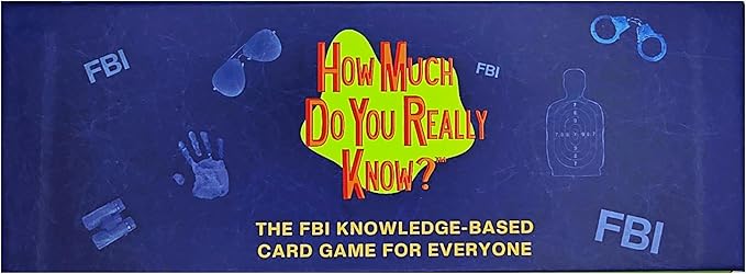 Card Game – FBI Trivia Game for Teens, Adults, and Family Game Night