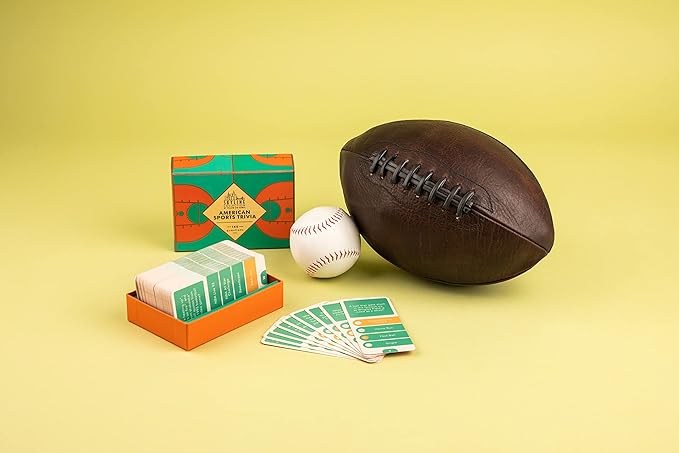Skyline Collection Trivia Set - American Sports Trivia, 140 Question Cards - Game Night Entertainment for Families & Friends
