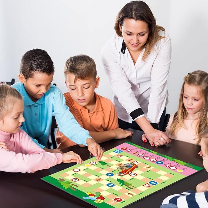Zhanmai 10 Pcs Blank Game Board Quad Fold Dry Erase Make Your Own Game Board Folding Cardboard for School Classroom DIY Game Entertainment Activities, 18 x 18 Inches
