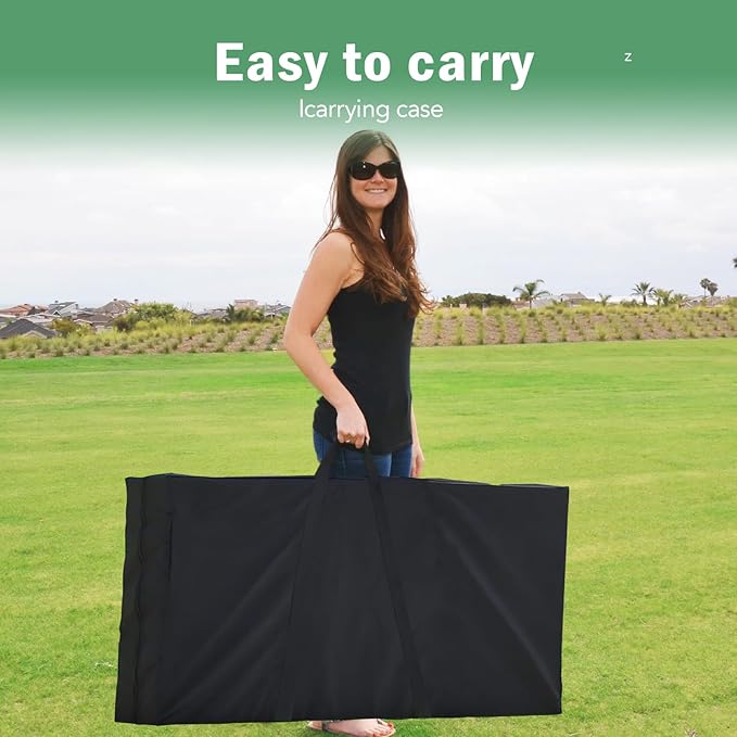 Cornhole Board Set, 4 ft x 2 ft Regulation Size Corn Hole Game Set for Adults with Set of 8 Corn Hole Toss Bags and Carrying Case
