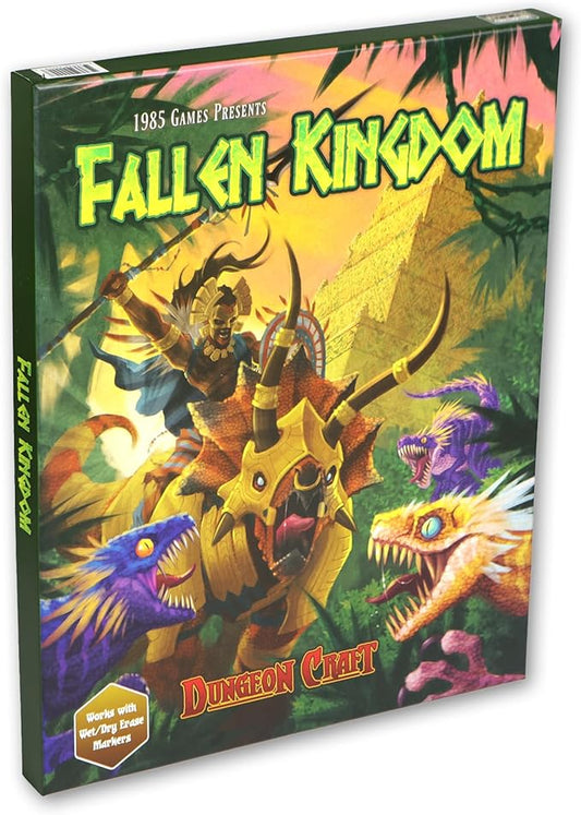 Dungeon Craft Fallen Kingdom DND Map – Double-Sided, Water-Resistant Terrain Set with 1-Inch Grid Overlay – Hundreds of Pieces for Cut, Place & Play