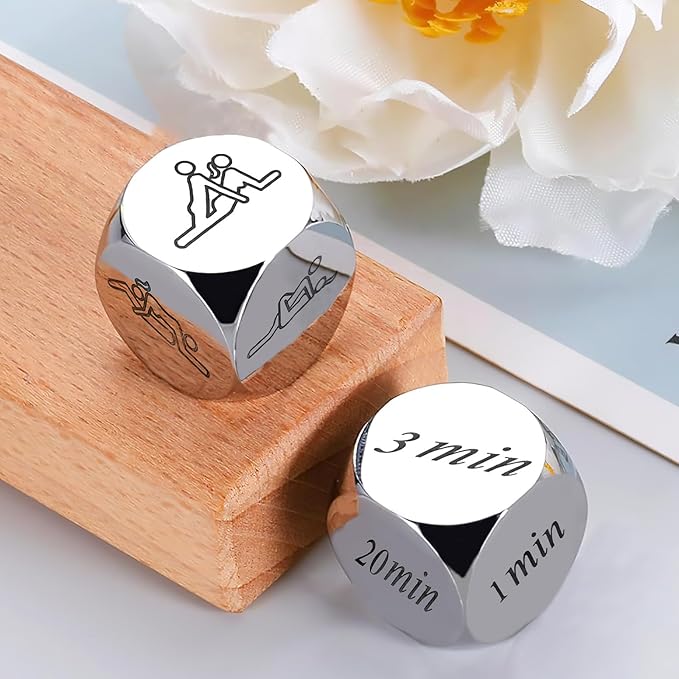 2Pcs Date Night Dice for Couples Graduation Gifts 2025 for Boyfriend Girlfriend Decision for Men Women Funny Couple Dice Games New Year's Gift for Wife Husband Birthday for Her Him