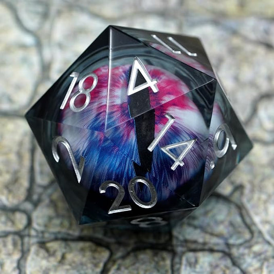 DND Dice D20, DND Eyeball Dice,33MM Oversized D20 for Role Playing Game