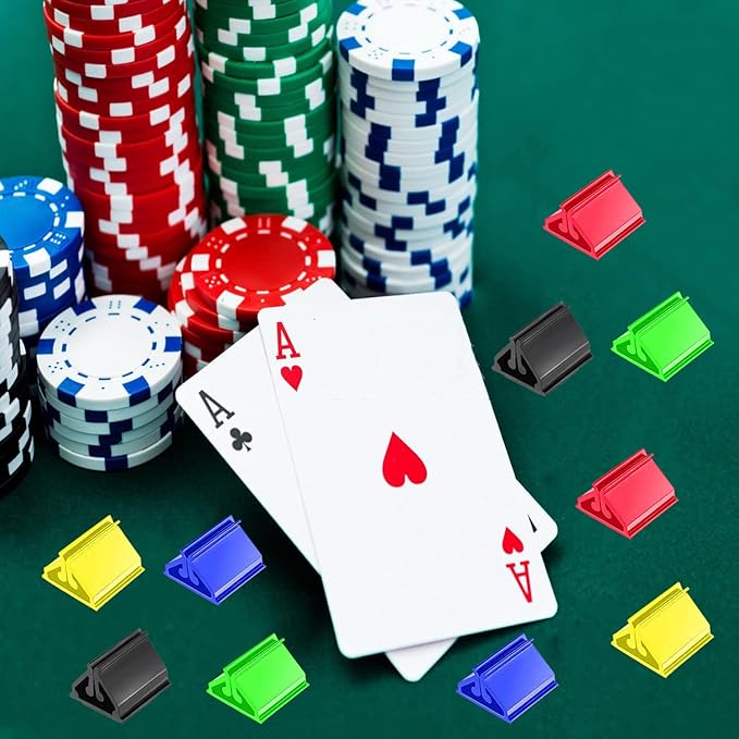 100Pcs Plastic Game Card Stands Board Markers Plastic Card Holder for Board Game,DIY Game Card,Party Favor,Home or Office Organization
