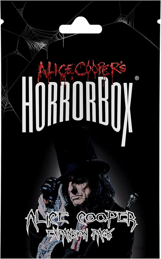 FITZ Alice Cooper's HorrorBox: Alice Cooper - Expansion Pack - Fitz Games, 40 Cards, A Haunted Party Game, Card Game of Spooky Questions Answers & Dares, for 4-10 Thrill Seekers Ages 14+