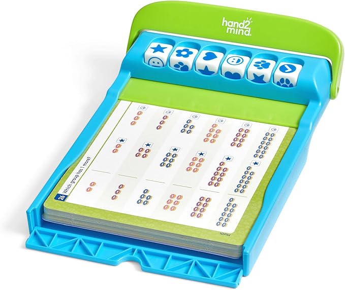 hand2mind ConfiDice! Preschool Prep, Learning Games for Toddlers, Math and Reading Workbook - 100 Activities and Games