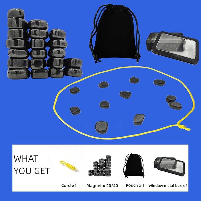Magnetic Chess Game,Fun Table Top Multiplayer BoardGame,Magnetic Game Educational Toys,Portable Board Game Set for The Family for Kids and Adults (40pcs)