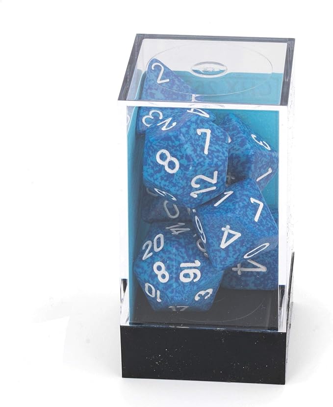 Chessex CHX25306 Dice-Speckled Water Set