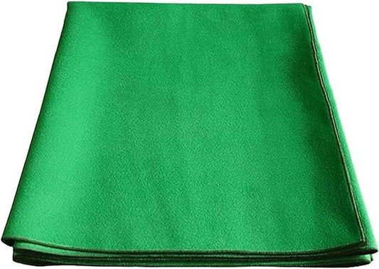 JUANJUAN Felt Game Table Cover - Foldable Green Table Cloth Poker & Dominoes Game Topper, Thickness: 2 mm