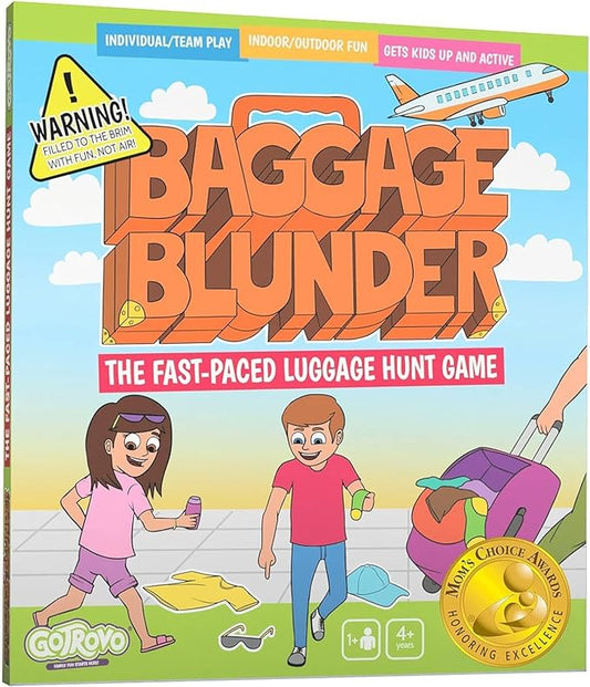 Baggage Blunder, The Travel Memory Game for Kids Ages 4-8, Active Fun Party Games for Kids 4-8