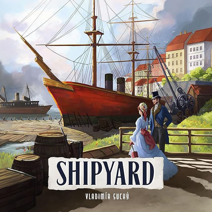 Rio Grande Games: Shipyard 2nd Edition - Strategy Board Game, 19th Century Shipbuilding, Economic & Worker Placement, Age 14+, 1-4 Players, 90-120 Min