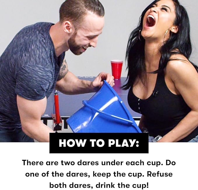 Fear Pong Adult Party Game by Cut | Internet Famous Extreme Pong Game with Wild Dares | Ages 21+ | 2-8 Players | 30 Mins.