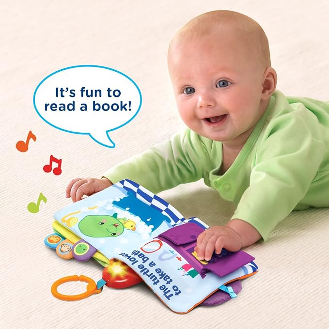VTech Baby Peek and Play Baby Book, Purple