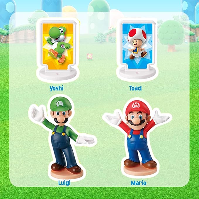 Super Mario Piranha Plant Escape! - Tabletop Action Game for Ages 4+ with 2 Collectible Super Mario Action Figures