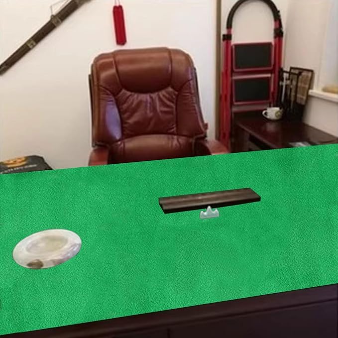 JUANJUAN Felt Game Table Cover - Foldable Green Table Cloth Poker & Dominoes Game Topper, Thickness: 2 mm