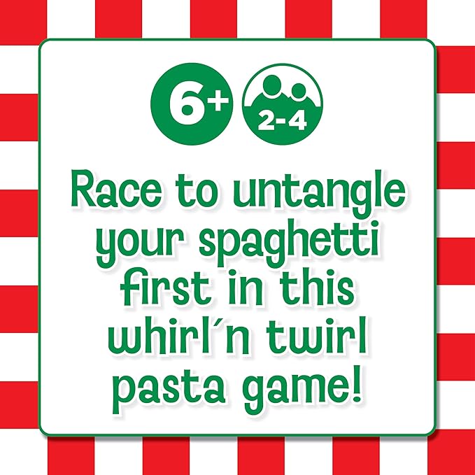 Ready Set Spaghetti Board Game – Kids Games, Family Game, Multi-Player, Board Games for Family Night, Preschool Toys, Hand-Eye-Coordination Game, Ages 6+