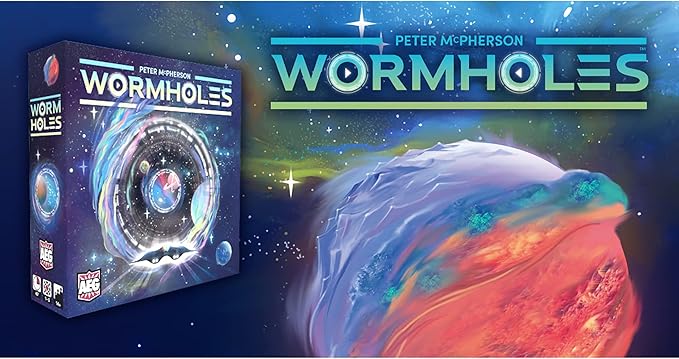 AEG Wormholes | Connect the Galaxy, Warp Ships | Science Fiction Space Exploration Modular Pick-Up and Deliver Board Game | 1-5 Players | Ages 10+