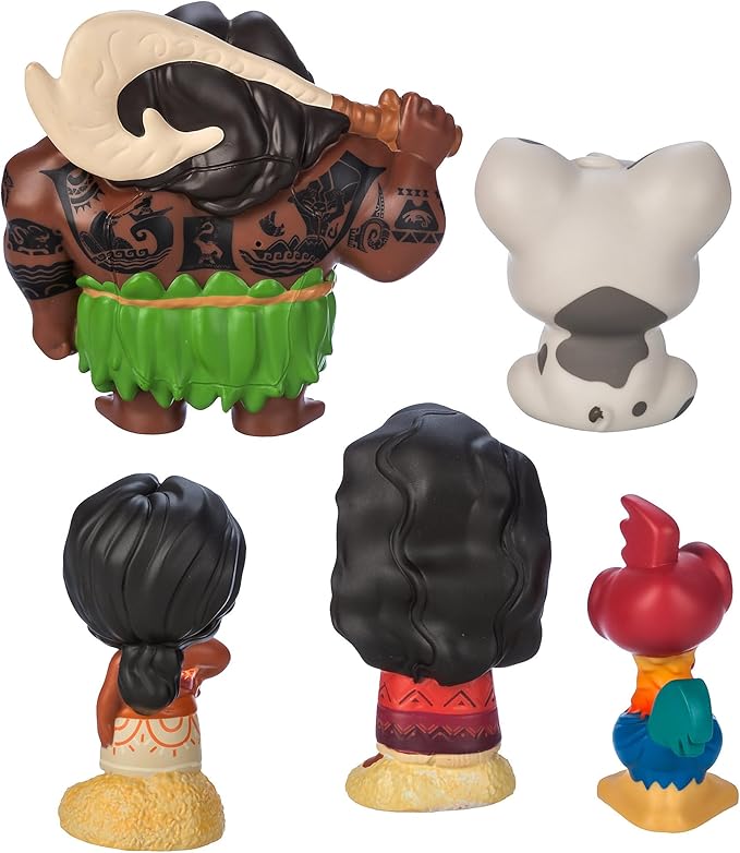 Disney Store Official Bath Set (Moana 2) - Kids Bath Accessories with Beloved Disney Characters - Colorful and Fun Bath Time Essentials for Kids - Suitable for All Ages