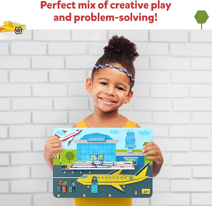 Skillmatics Tangram Sticker Puzzles - Educational Art & Craft Activity with 150+ Foam Tangram Stickers, Creative Toys & Games for Boys & Girls Ages 4, 5, 6, 7