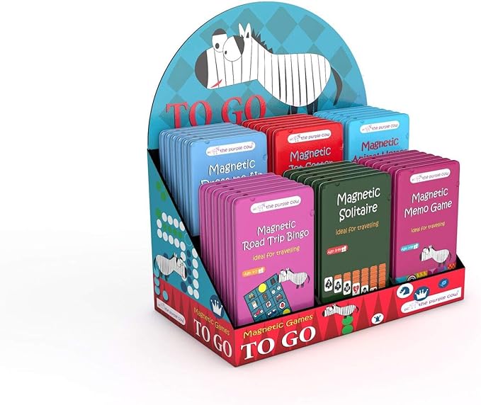 The Purple Cow Magnetic Game Box for kids and adults, Jet Setter
