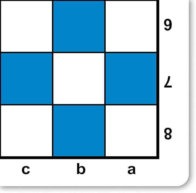 WE Games Mousepad Chess Board 20 in. Blue Color with Classic Design – Premium Tournament Chess Mat, Perfect Travel Chess Board for Adults