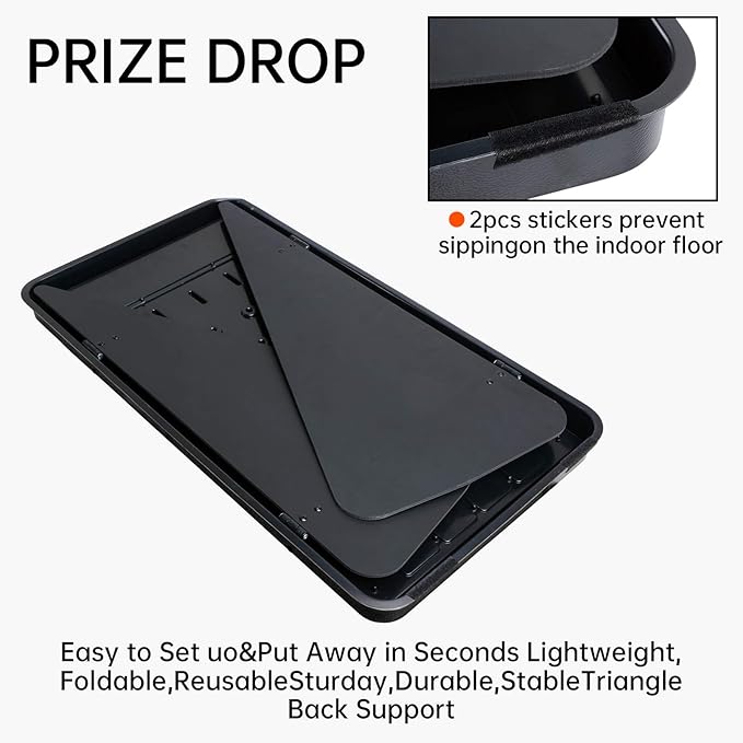 iElyiEsy 25"x14" Prize Drop Plinko Board Game Set, Featuring 8 Personalizable Playing Pucks. A for Family Get - Togethers,and Carnival - Style Events - Mini Collapsible Tabletop Plinko Game Drop