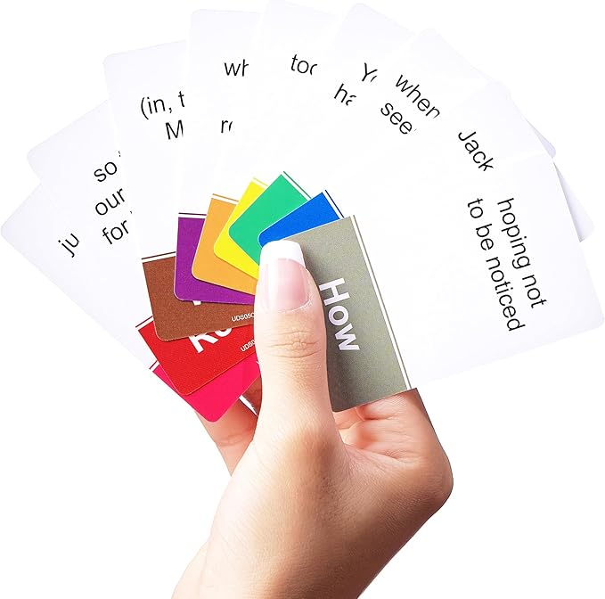 Fun, Effective 5 Game Boxed Set for Syntax Teaching - Ages 12 to Adult - Use Skill and Chance to Collaborate or Compete to Make 10k+ Unpredictable Sentences. Adjust to All Levels and Time Slots