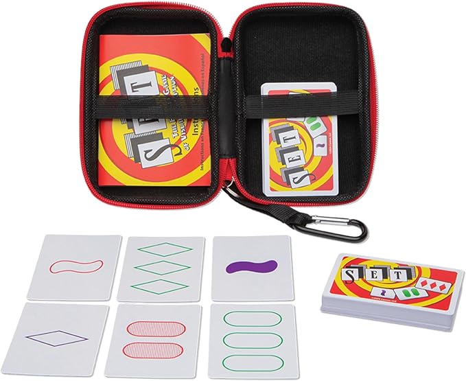 PlayMonster Set Card Games for Kids - Travel Case Bundle, Cards Included, Matching Game, Learning Games, Fun Family Games, Game Night, Travel Games, Memory Game, Learning Game, Multi-Player, Ages 6+