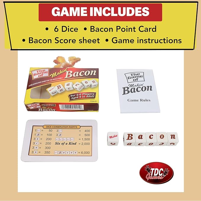 TDC Games Makin’ Bacon Dice Game