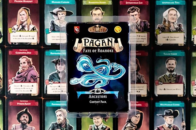 Pagan: Fate of Roanoke - Ancestors Expansion Pack, Dueling Witch & Hunter Asymmetrical Deduction Card Game Filled with Intrigue & Mystery, 2 Players, 60 Mins