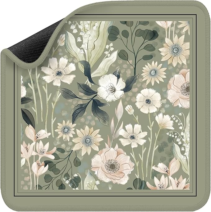 Mahjong Mat for Table, Durable Mahjong Table Cover with Unique Design, Premium Mahjong Accessories, Perfect Mahjong Gifts for Women, Game Mat for Mahjong and Board Game Enthusiasts Wildflower Meadow