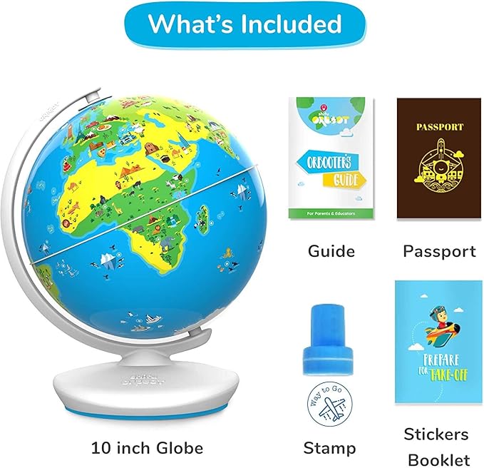 PlayShifu Smart Educational Globe for Kids, Interactive AR Toy, Ideal for Preschool Learning, Birthday Gift for Boys and Girls, STEM Toy for Kids Ages 4-10
