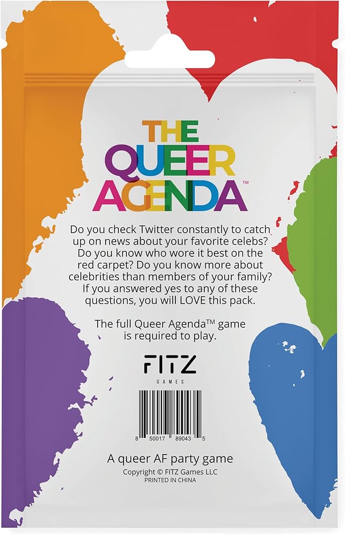 FITZ The Queer Agenda Card Game Expansion Packs - for Ages 17+ (Celebs)
