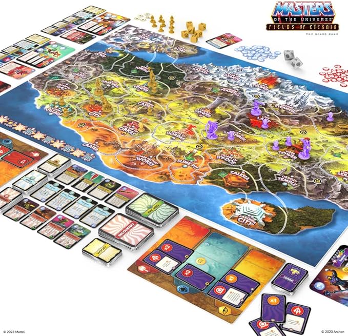 Masters of The Universe Fields of Eternia Board Game - for Ages 14+, 1-6 Players, with 60-90 Minute Playtime