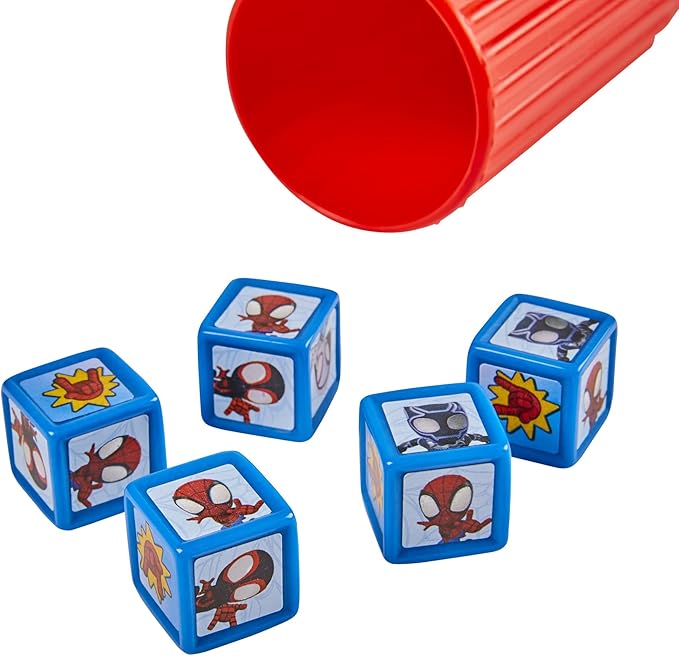 Hasbro Gaming Spidey and His Amazing Friends Yahtzee Jr.Marvel Edition Board Game for Kids, Ages 4 and Up (Amazon Exclusive)