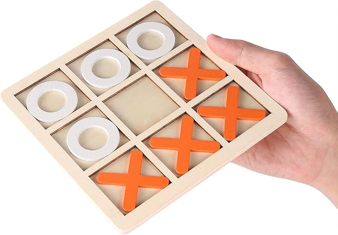 Tic Tac Toe Board Game - Classic Family Game for Children