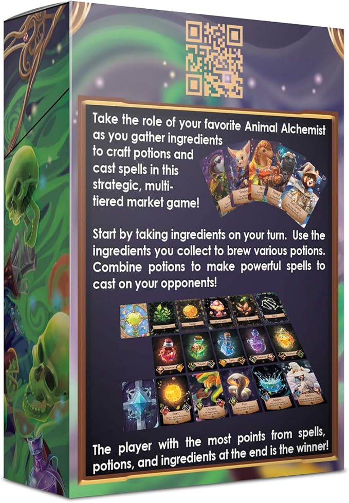 Animalchemists - A Multi-Tiered Market Potion Crafting Game for 2-5 Players, Ages 8+