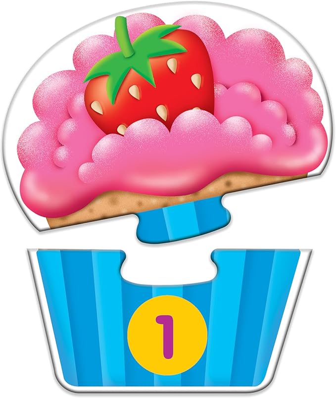 The Learning Journey: My First Match It - Counting Cupcakes- 15 Piece Self-Correcting Matching Puzzles - First Learning Toys for Toddlers 2-5 - Award Winning Toys
