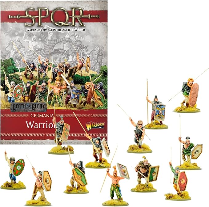 Wargames Delivered SPQR - Germania - Germanic Warriors. 28mm Miniatures Base, Roman and Greek Military Legion for Miniature War Games, and Roman War Game by Warlord Games